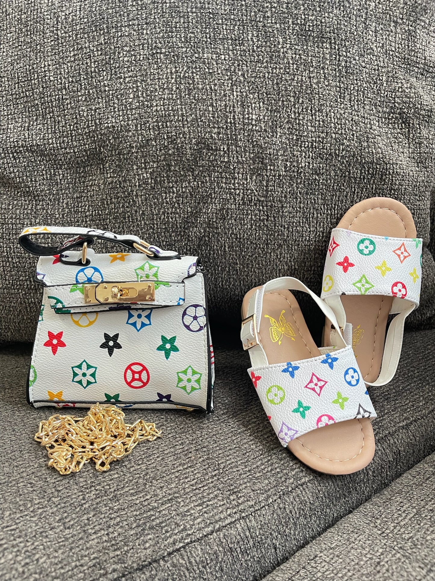 Multi-Color White Purse (Purse only)