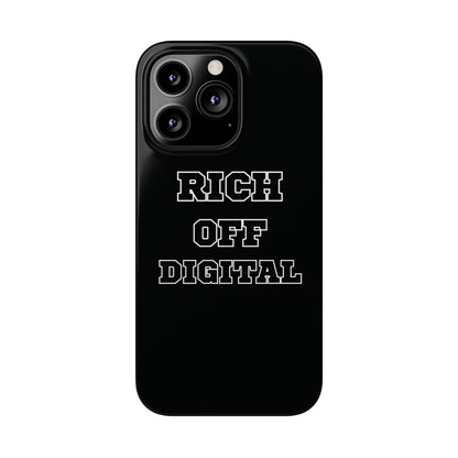 iPhone Case - Rich Off Digital Design