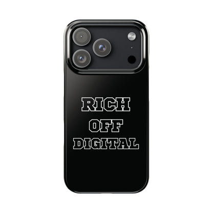 iPhone Case - Rich Off Digital Design